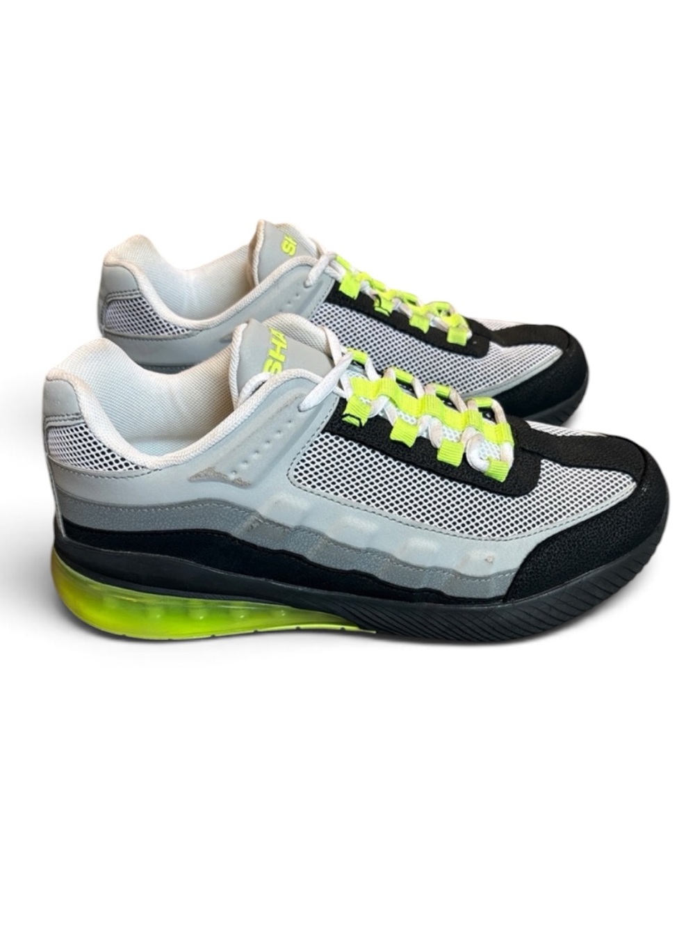 Shaq Apollo Basketball Sneakers Men’s 8.5 Gray/Neon Yellow
